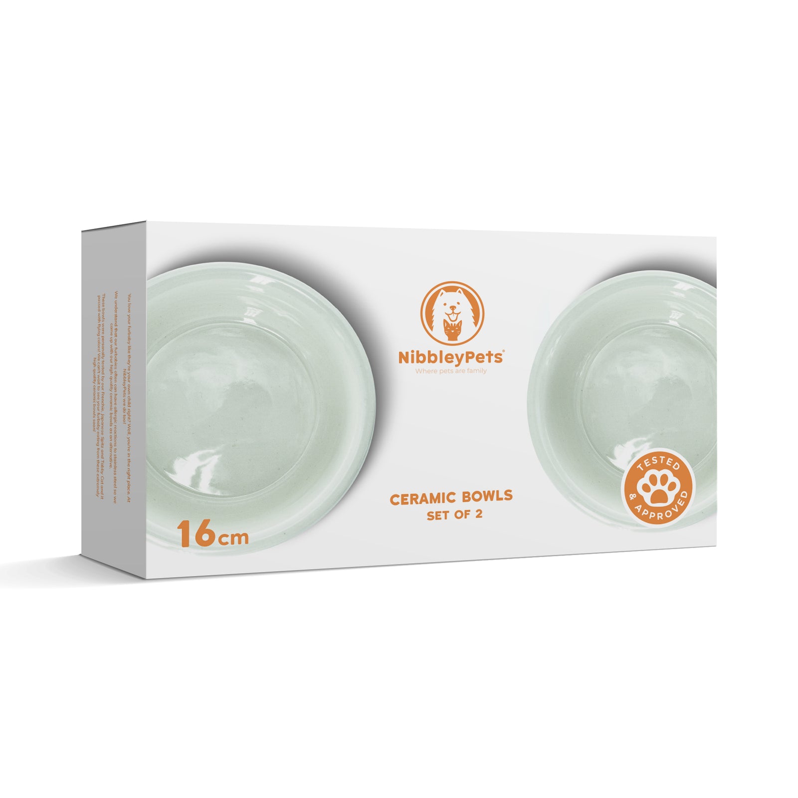 NibbleyPets Ceramic Bowl Set